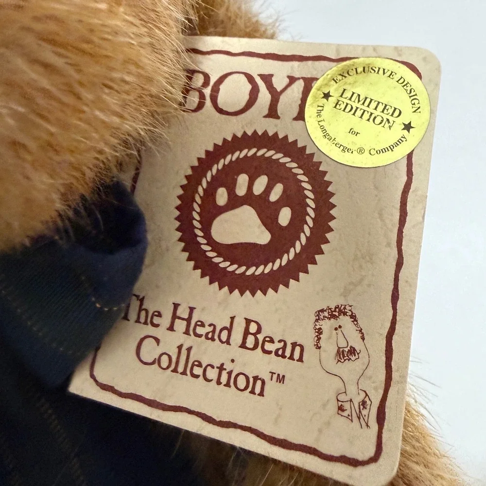 Boyds Bears Longaberger 2003 Limited Edition Teddie Collectibear Jointed‎ Plush